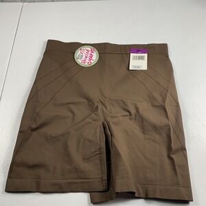 Maidenform Women's Feel Good Fashion Shorts 2XL Brown High Waisted Shapewear NWT